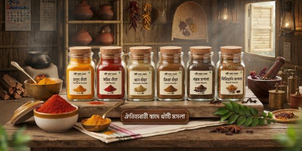 মসলা গুঁড়া ও প্যাকেজিং